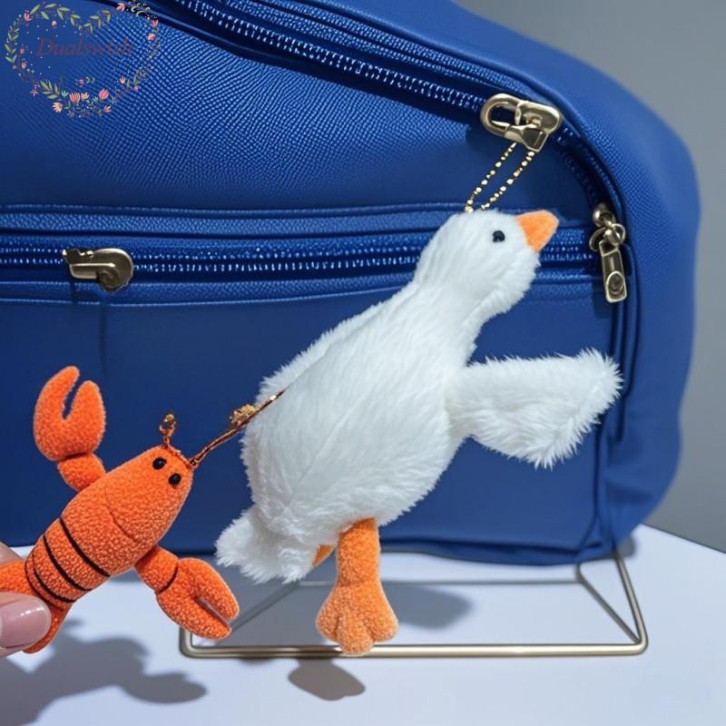 Plush Keychain Cute Big White Goose Pendant Otton Filled Fluffy Lovely Animal Plush Toy Hanging Ornament Cartoon Book Bag Pendant Keychain 12cm Bead Chain
Plush Keychain Cute Big White Goose Pendant Otton Filled Fluffy Lovely Animal Plush Toy Hanging Ornament Cartoon Book Bag Pendant Keychain 12cm Bead Chain