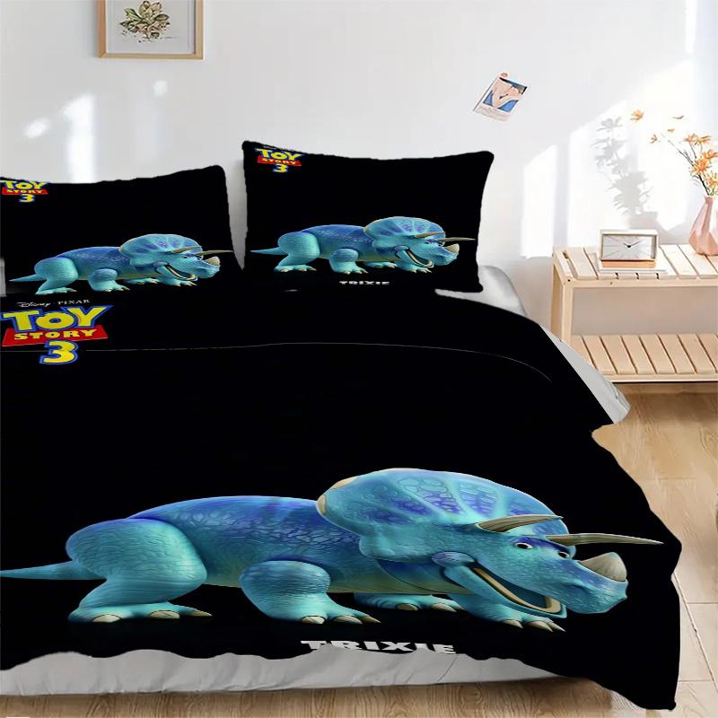 3pcs Toy Story 3 Trixie Dinosaur Quilt Cover Set - Soft & Comfortable Polyester Fabric, All-Season Breathable Comforter Set For 1 Quilt Cover & 2 135x200cm
3pcs Toy Story 3 Trixie Dinosaur Quilt Cover Set - Soft & Comfortable Polyester Fabric, All-Season Breathable Comforter Set For 1 Quilt Cover & 2 135x200cm
