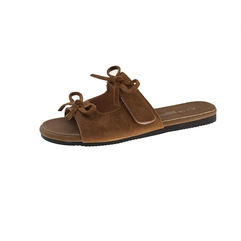 French fairy style soft bottom bow slippers female summer wear 2025 new flat bottom versatile seaside beach sandals 40 коричневый
French fairy style soft bottom bow slippers female summer wear 2025 new flat bottom versatile seaside beach sandals 40 коричневый