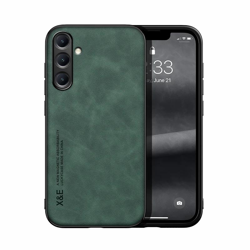 EUCAGR PU Leather Magnetic Shockproof Back Case For Samsung Galaxy A56 A36 A26 A06 With Metal Plate Phone Shell For Galaxy A16 Galaxy A56 зелений
EUCAGR PU Leather Magnetic Shockproof Back Case For Samsung Galaxy A56 A36 A26 A06 With Metal Plate Phone Shell For Galaxy A16 Galaxy A56 зелений