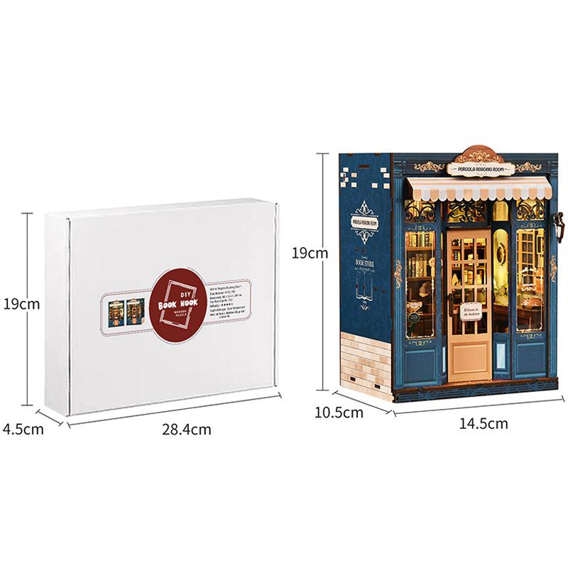 Retro DIY Wooden Book Nook Figurines Miniature Kits Pergola Reading Room Bookshelf Home Bookend Decoration For Handmade Gifts
Retro DIY Wooden Book Nook Figurines Miniature Kits Pergola Reading Room Bookshelf Home Bookend Decoration For Handmade Gifts
