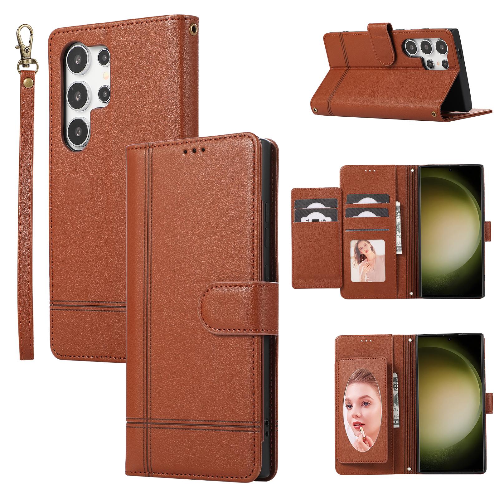 Crossbody Mirror Cards Solt Wallet Leather Case For Samsung Galaxy S24 Ultra S23 FE S22 Plus S21 A14 A24 A34 A54 A15 A25 Cover For Galaxy S24Ultra коричневий
Crossbody Mirror Cards Solt Wallet Leather Case For Samsung Galaxy S24 Ultra S23 FE S22 Plus S21 A14 A24 A34 A54 A15 A25 Cover For Galaxy S24Ultra коричневий