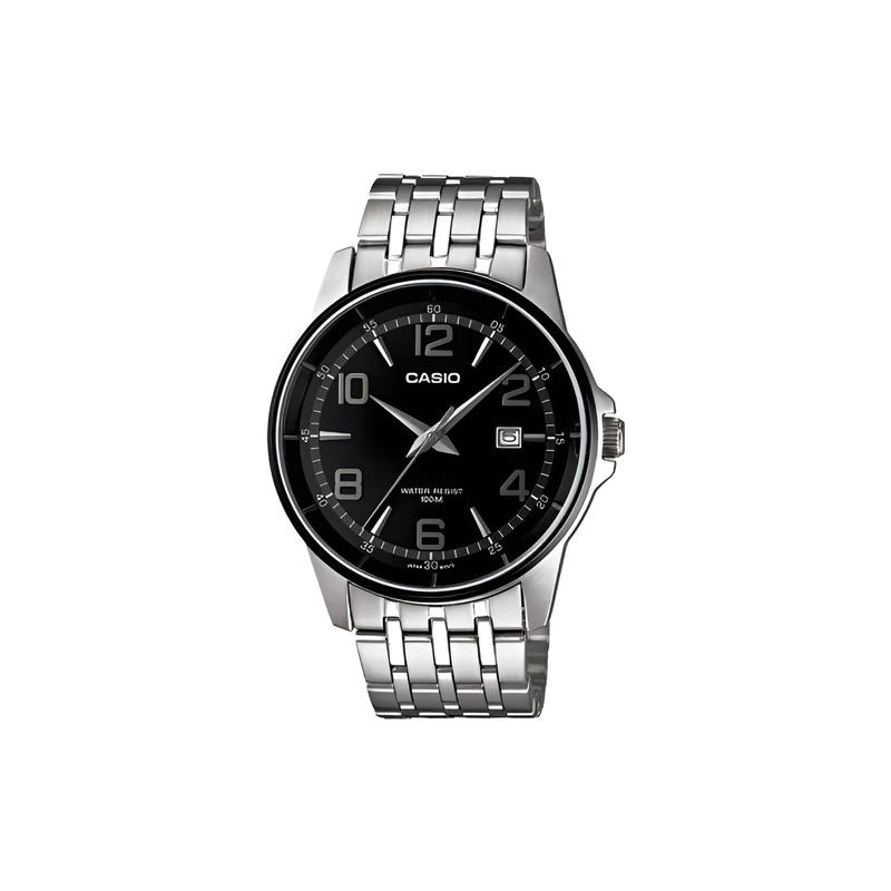 Casio 100 meters waterproof fashion style quartz movement stainless steel strap Japanese and Korean watch men s watch black dial MTP-1344AD-1A2V чорний
Casio 100 meters waterproof fashion style quartz movement stainless steel strap Japanese and Korean watch men s watch black dial MTP-1344AD-1A2V чорний