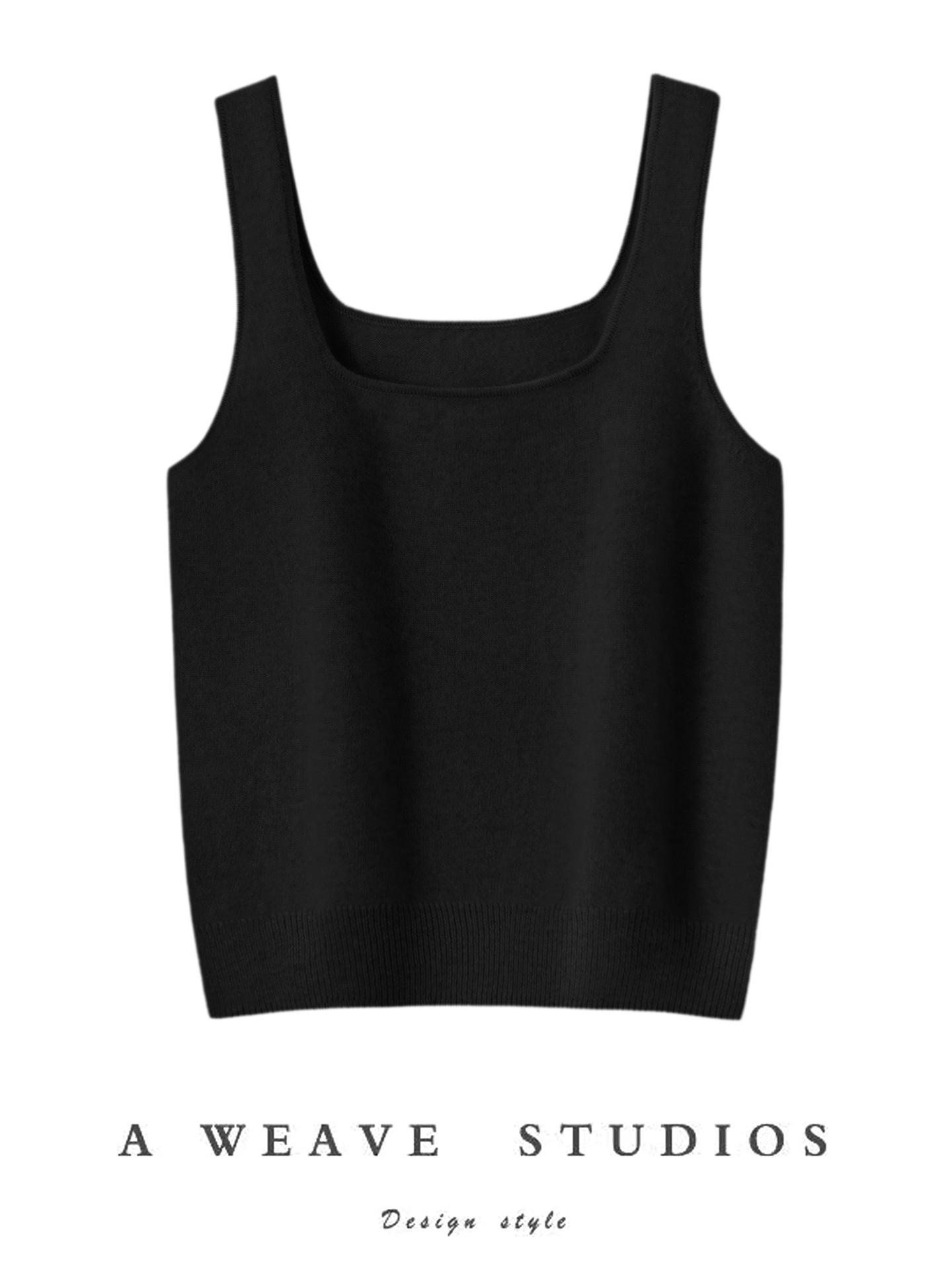 Autumn Winter High Waist Cashmere Knit Camisole: Women s Square Neck Sleeveless Warm Base Layer Top Medium чёрный
Autumn Winter High Waist Cashmere Knit Camisole: Women s Square Neck Sleeveless Warm Base Layer Top Medium чёрный