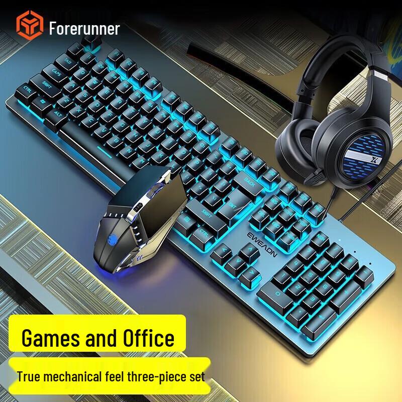 EWEADN GX300 Wired Gaming Keyboard Mouse Headset Combo
EWEADN GX300 Wired Gaming Keyboard Mouse Headset Combo
