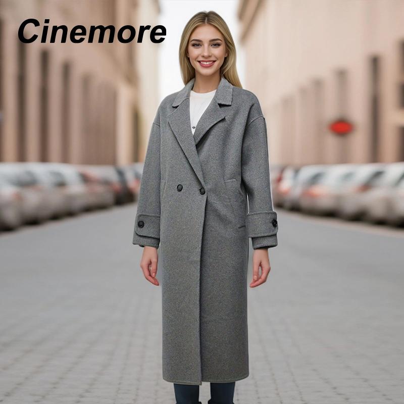 Cinemore Двустороннее кашемировое пальто для женщин, длинное, весна-осень 2024, новое высококачественное свободное женское шерстяное пальто, элегантное женское пальто 2402-1 S чёрный
Cinemore Двустороннее кашемировое пальто для женщин, длинное, весна-осень 2024, новое высококачественное свободное женское шерстяное пальто, элегантное женское пальто 2402-1 S чёрный