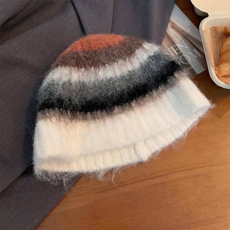 Dopamine color matching bucket hat women s plush warm knitted wool hat big head circumference small face hat One size fits all
Dopamine color matching bucket hat women s plush warm knitted wool hat big head circumference small face hat One size fits all