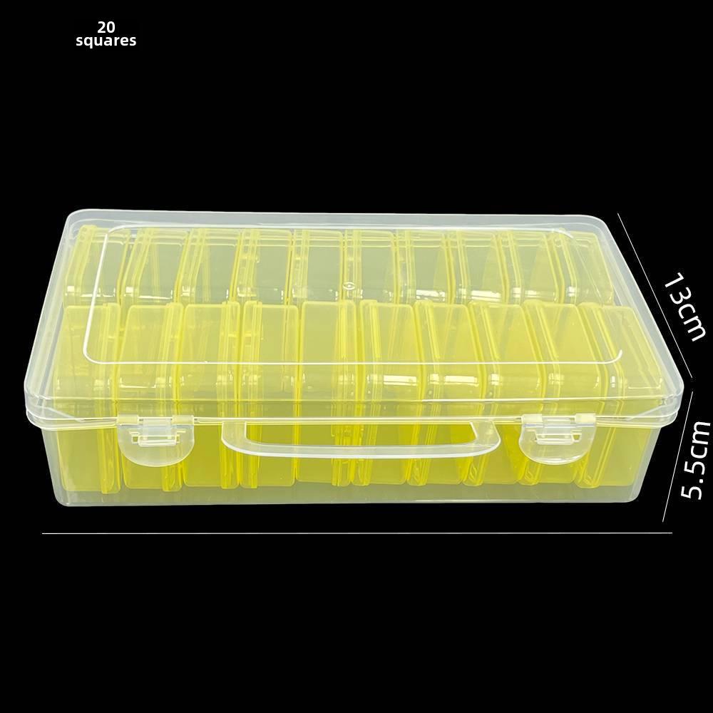 14-секционная прозрачная пластиковая коробка для хранения бусин и аксессуаров
14-секционная прозрачная пластиковая коробка для хранения бусин и аксессуаров