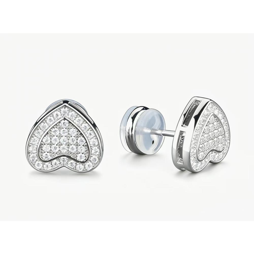 Heart Shaped Iced Out Moissanite Stud Earrings Copper Hip Hop Jewelry For Men Women 1mm белый
Heart Shaped Iced Out Moissanite Stud Earrings Copper Hip Hop Jewelry For Men Women 1mm белый