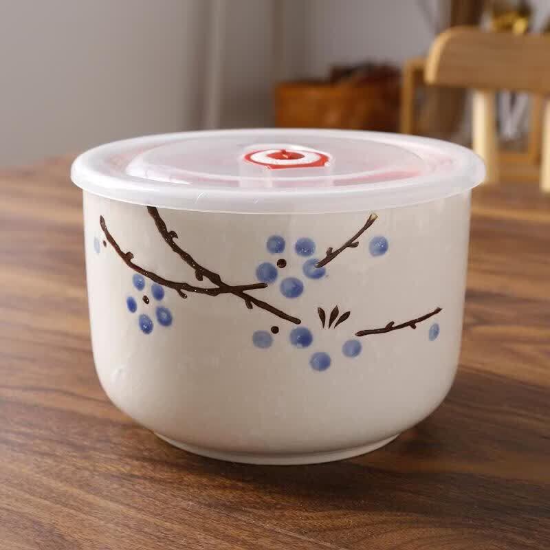 Japanese Ceramic Fresh-keeping Bowls with Lid 6 Inch
Japanese Ceramic Fresh-keeping Bowls with Lid 6 Inch