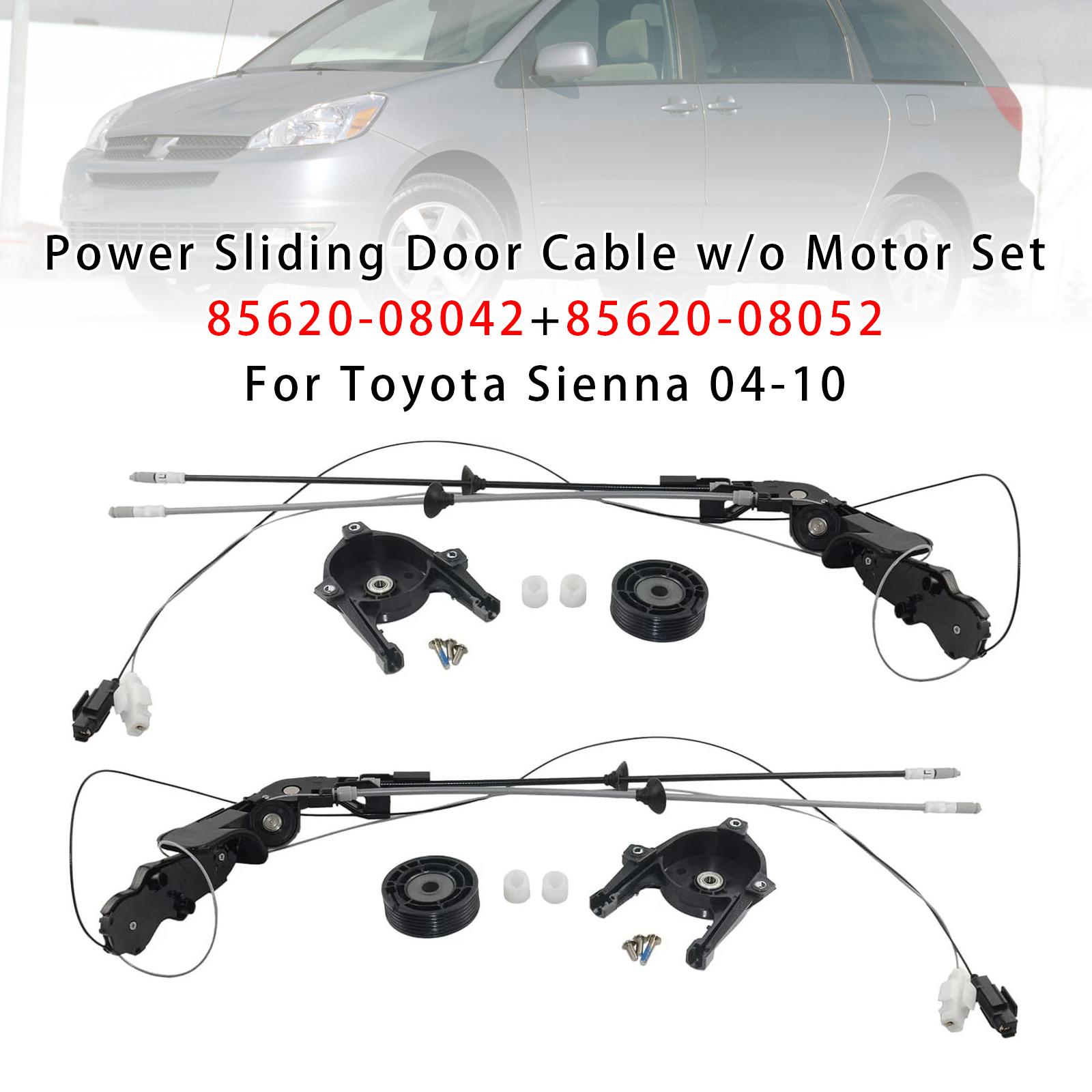 Power Sliding Door Cable w/o Motor Set 85620-08042+85620-08052 For Toyota Sienna 04-10
Power Sliding Door Cable w/o Motor Set 85620-08042+85620-08052 For Toyota Sienna 04-10