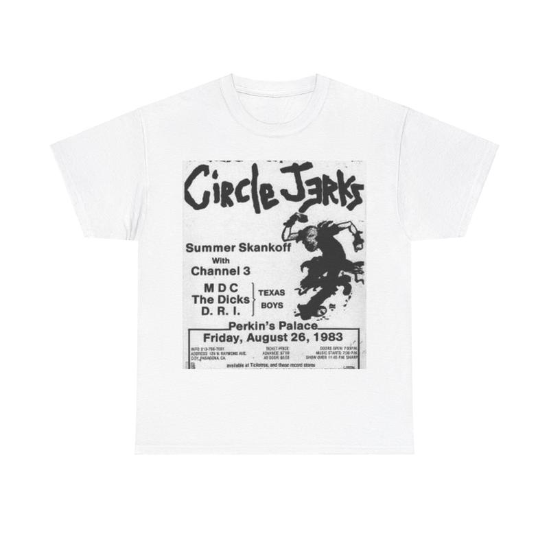 Circle Jerks Vintage Punk Rock Show Flyer Unisex T-Shirt XL
Circle Jerks Vintage Punk Rock Show Flyer Unisex T-Shirt XL