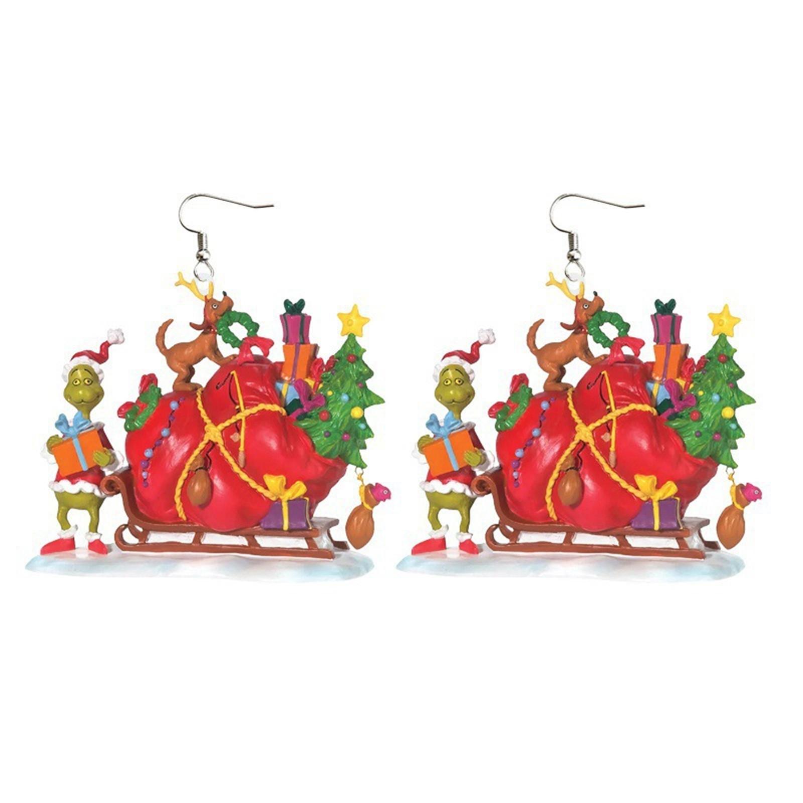 Holiday Character Inspired Dangle Earrings Featuring Festive Figure Holding List with Gift Bag Lightweight Metal Hook Jewelry for Seasonal Wear One Size
Holiday Character Inspired Dangle Earrings Featuring Festive Figure Holding List with Gift Bag Lightweight Metal Hook Jewelry for Seasonal Wear One Size