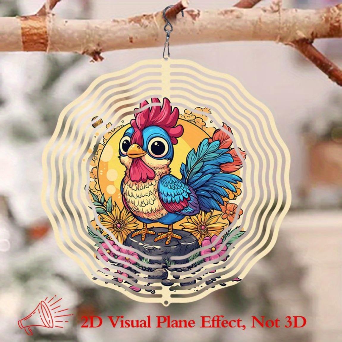 Floral Rooster Wind Chime with Mandala Pattern 360 Degree Rotating Hook for Garden Lawn Outdoor Decor No Electricity Needed Gift 01A
Floral Rooster Wind Chime with Mandala Pattern 360 Degree Rotating Hook for Garden Lawn Outdoor Decor No Electricity Needed Gift 01A