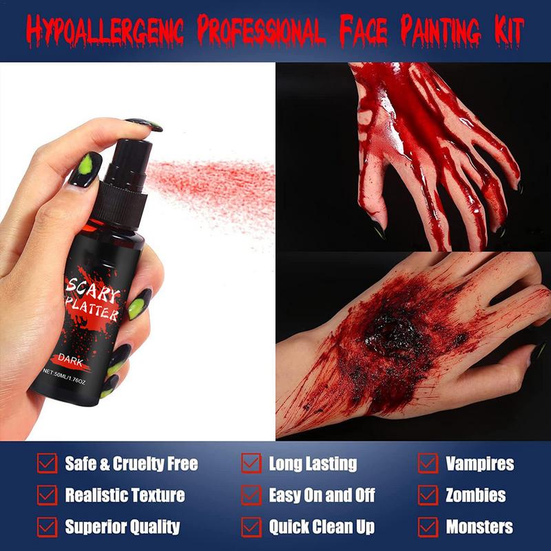 Washable Fake Blood Inedible Fake Blood Spray 1.76oz Dripping Blood 1.76oz Party Supplies For Adults Easy-Clean Stage Blood For China Mainland
Washable Fake Blood Inedible Fake Blood Spray 1.76oz Dripping Blood 1.76oz Party Supplies For Adults Easy-Clean Stage Blood For China Mainland