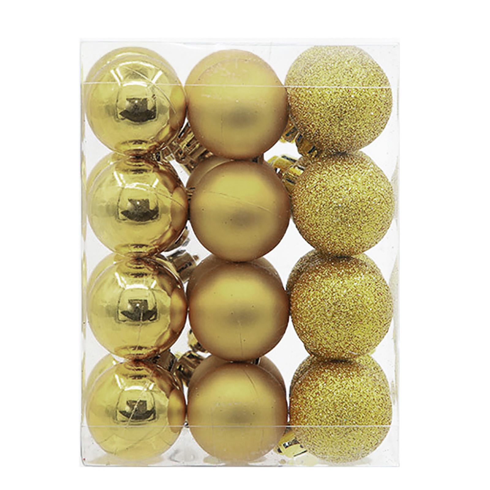 24Pcs Christmas Balls Baubles Party Xmas Tree Decorations Hanging Ornament Decor золотий
24Pcs Christmas Balls Baubles Party Xmas Tree Decorations Hanging Ornament Decor золотий
