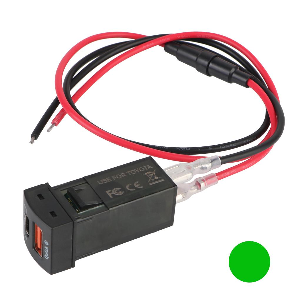 Аксессуары для мобильных телефонов Разъем питания для автомобиля Type-C Toyota Зарядное устройство Новое 48 Вт Быстрое зарядное устройство Вольтметр для быстрой зарядки QC3.0 USB Type-C PD 12 В для Toyota зелёный
Аксессуары для мобильных телефонов Разъем питания для автомобиля Type-C Toyota Зарядное устройство Новое 48 Вт Быстрое зарядное устройство Вольтметр для быстрой зарядки QC3.0 USB Type-C PD 12 В для Toyota зелёный