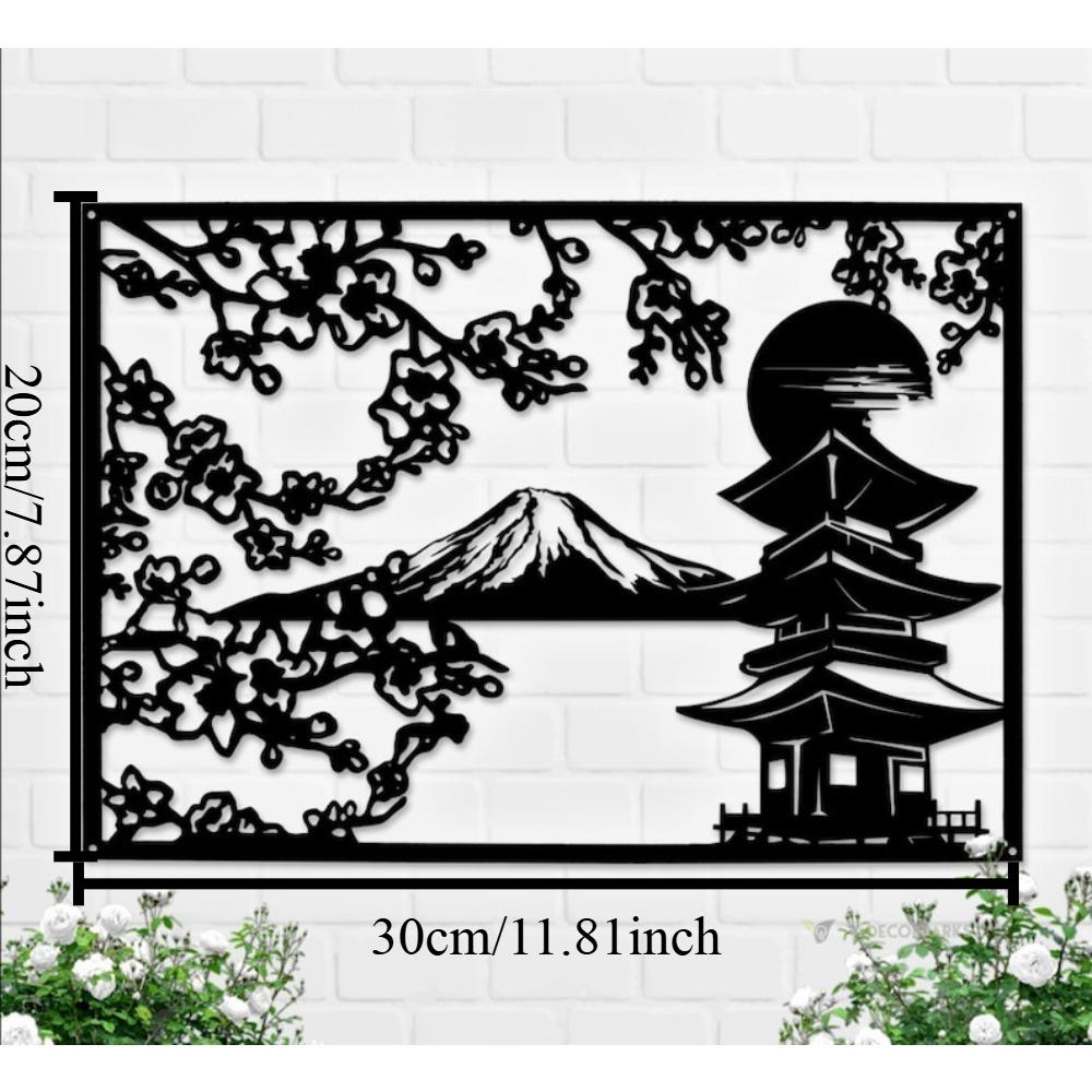 Japanese Metal Wall Art Cherry Blossom Landscape Mount Fuji Sculpture Home Decor Metalwork Handmade Craft Living Room Bedroom Gift 12in
Japanese Metal Wall Art Cherry Blossom Landscape Mount Fuji Sculpture Home Decor Metalwork Handmade Craft Living Room Bedroom Gift 12in