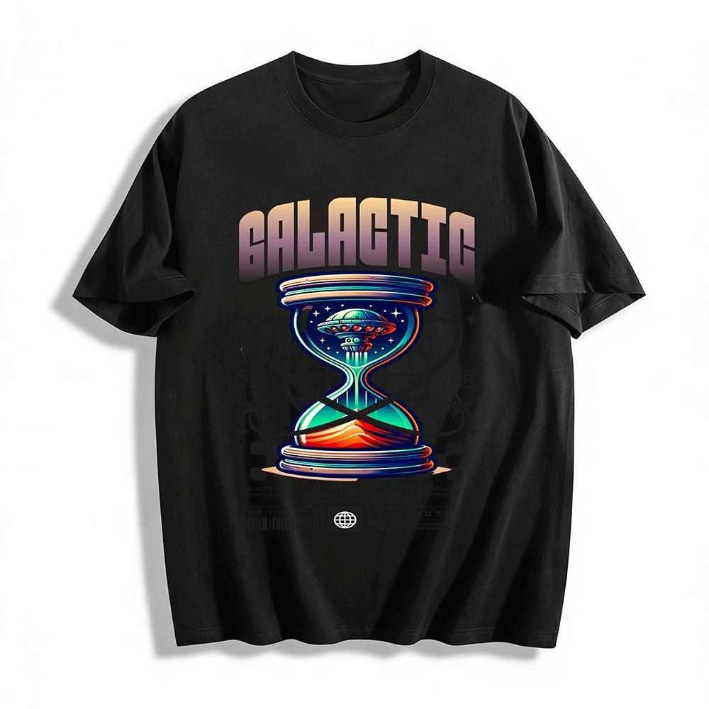 Vintage Galactic Hourglass UFO Print Unisex Casual Tee Pure cotton T-shirt XXS
Vintage Galactic Hourglass UFO Print Unisex Casual Tee Pure cotton T-shirt XXS