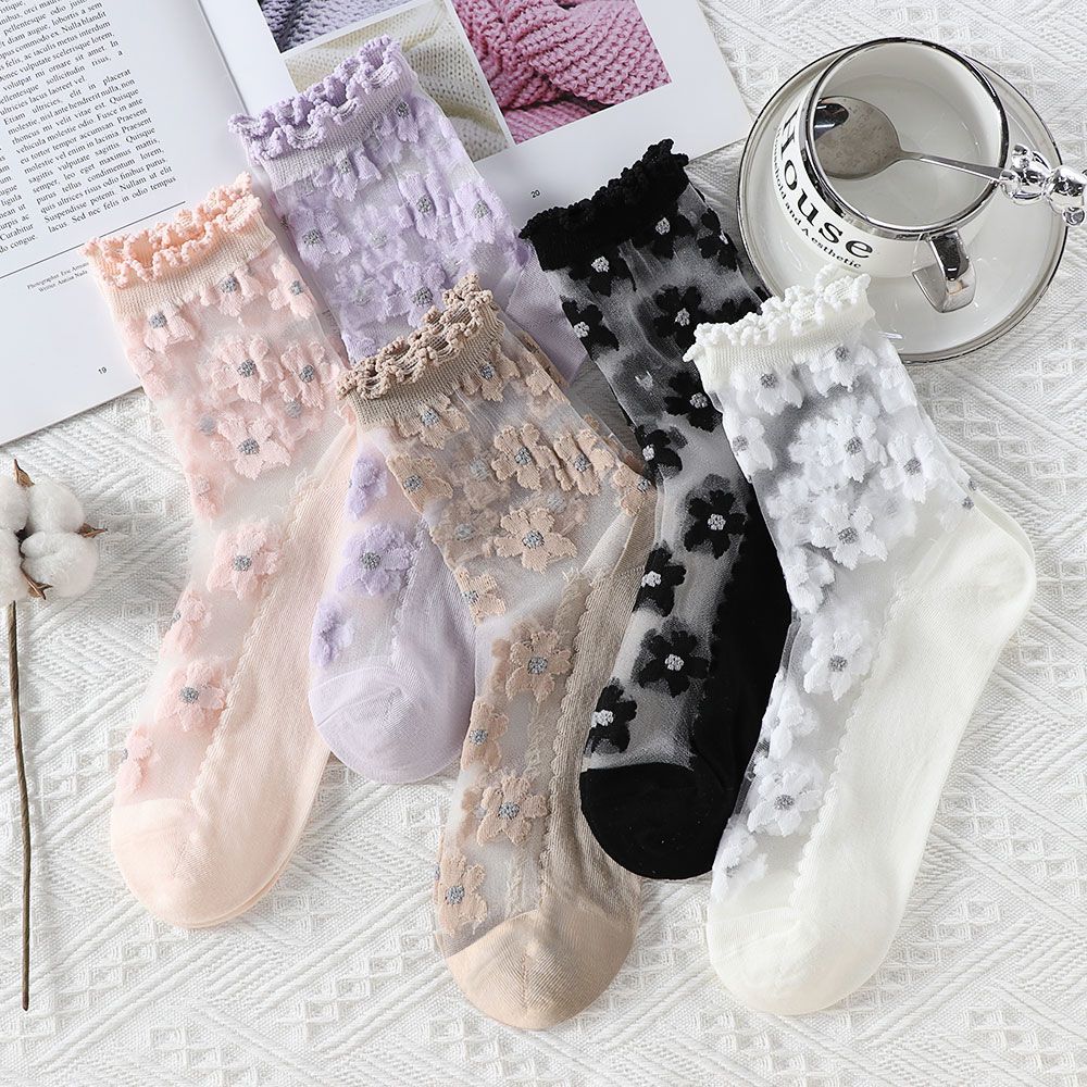 Носки Летние тонкие стеклянные чулки Женские универсальные чулки Чулки со стразами Чулки средней длины с хлопковой подошвой Износостойкие стальные чулки 5 pairs
Носки Летние тонкие стеклянные чулки Женские универсальные чулки Чулки со стразами Чулки средней длины с хлопковой подошвой Износостойкие стальные чулки 5 pairs