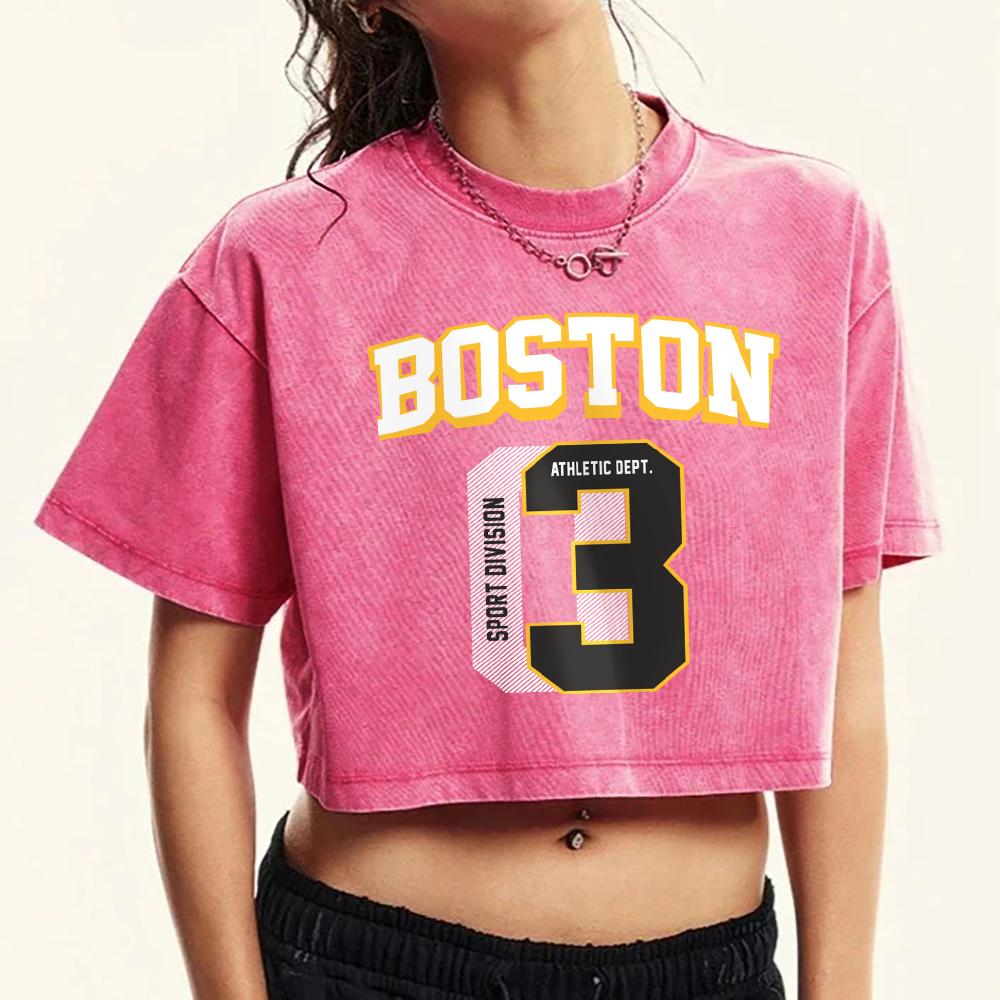 Boston 03 Creative Letter Print Women Washed T-Shirts Cotton Fashion Short Sleeve Fashion Personality Tops T Shirt M
Boston 03 Creative Letter Print Women Washed T-Shirts Cotton Fashion Short Sleeve Fashion Personality Tops T Shirt M