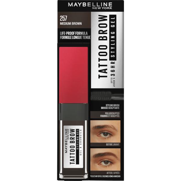 Гель для бровей Maybelline Tattoo Eyebrow Gel 36H Lasting Nr. 257 Средне-коричневый 6 мл
Гель для бровей Maybelline Tattoo Eyebrow Gel 36H Lasting Nr. 257 Средне-коричневый 6 мл