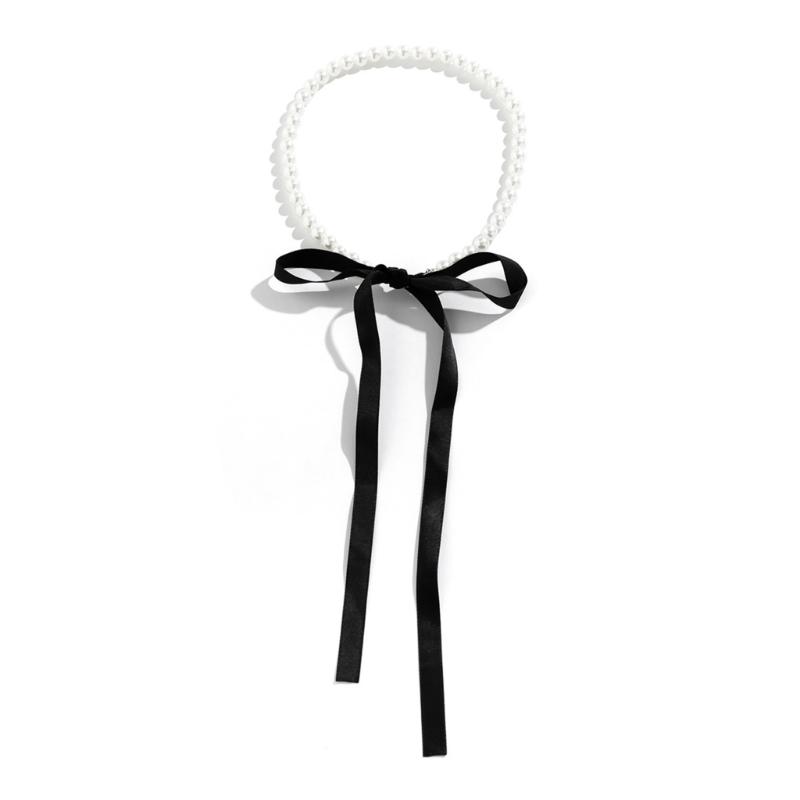European and American Fashion Jewelry Novel Free Exaggerated Necklace Simulated Pearl Flannel Combination Bow Necklace 1
European and American Fashion Jewelry Novel Free Exaggerated Necklace Simulated Pearl Flannel Combination Bow Necklace 1