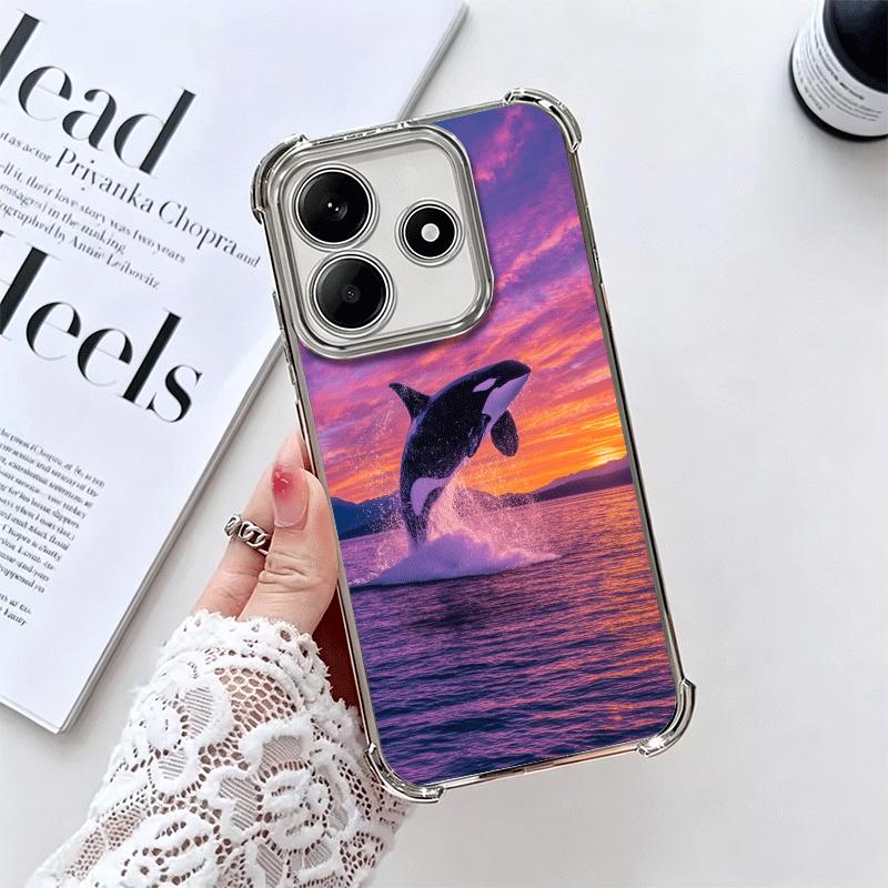 Orca Ocean Pattern Soft Phone Case For Xiaomi Redmi Note 14 15 Pro Plus 13 12 11S 11T 5G 10 9S 9 Plating Anti-Fall Fundas Redmi Note 14 Pro 5G
Orca Ocean Pattern Soft Phone Case For Xiaomi Redmi Note 14 15 Pro Plus 13 12 11S 11T 5G 10 9S 9 Plating Anti-Fall Fundas Redmi Note 14 Pro 5G