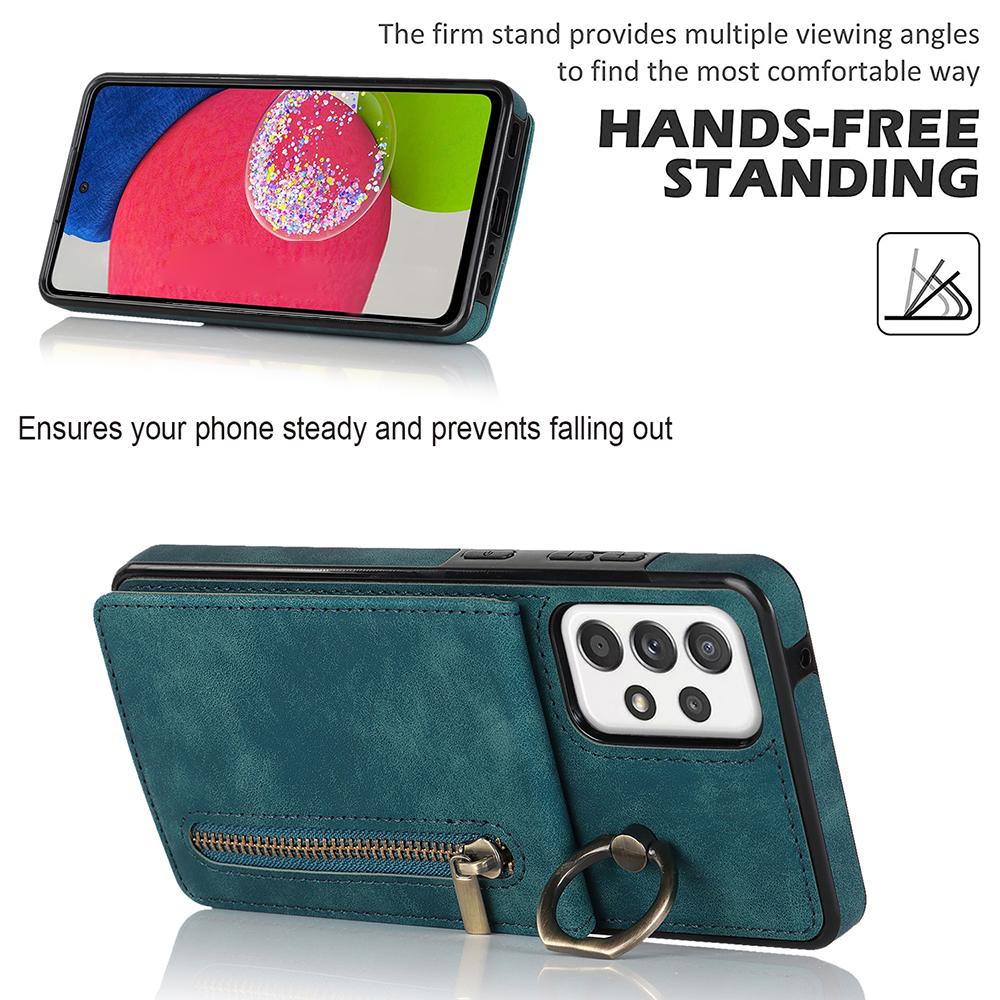 For Samsung Galaxy A52 4G/A52 5G/A52s 5G RFID Blocking Phone Case Anti-Drop PU+TPU Wallet Phone Cover with Kickstand Blue
For Samsung Galaxy A52 4G/A52 5G/A52s 5G RFID Blocking Phone Case Anti-Drop PU+TPU Wallet Phone Cover with Kickstand Blue