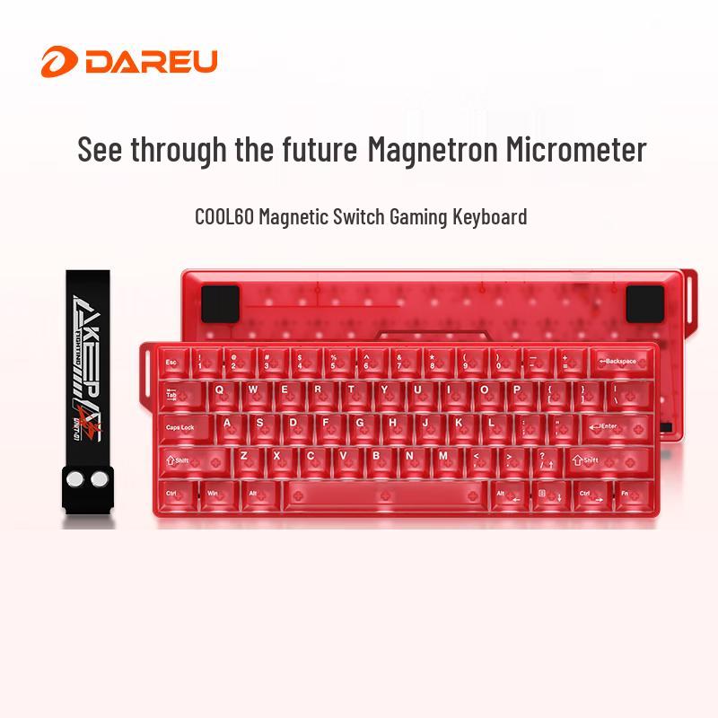 DAREU COOL60 Прозора Червона Магнітна Ігрова Клавіатура
DAREU COOL60 Прозора Червона Магнітна Ігрова Клавіатура