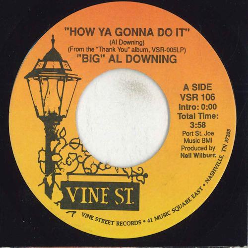 7inch Record BIG AL DOWNING How Ya Gonna Do It VSR106 VINE STREET RE 1988 US Folk Used
7inch Record BIG AL DOWNING How Ya Gonna Do It VSR106 VINE STREET RE 1988 US Folk Used