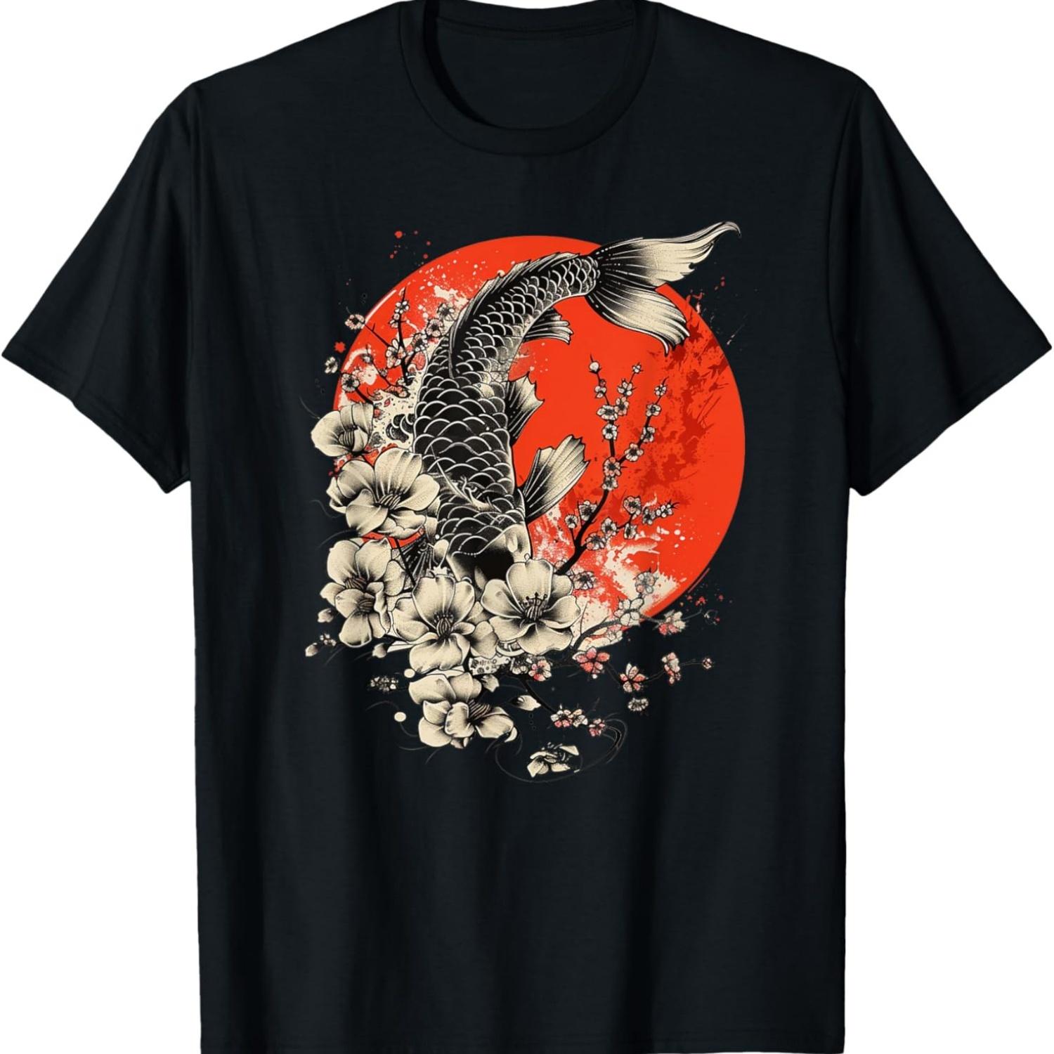 Koi Carp & Cherry Blossom_ Nishikigoi Fish Design T-Shirt(2) S чёрный
Koi Carp & Cherry Blossom_ Nishikigoi Fish Design T-Shirt(2) S чёрный