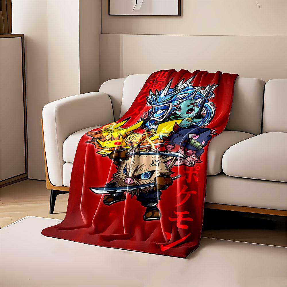 Cartoon Pokémon characters styled as Demon Slayer anime fighters. for all seasons blanket lunch break throw gift 80cm x 120cm
Cartoon Pokémon characters styled as Demon Slayer anime fighters. for all seasons blanket lunch break throw gift 80cm x 120cm
