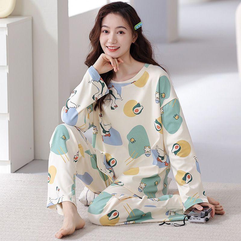 Women s Korean Style Cartoon Long Sleeve Casual Home Set with Chest Pads L
Women s Korean Style Cartoon Long Sleeve Casual Home Set with Chest Pads L