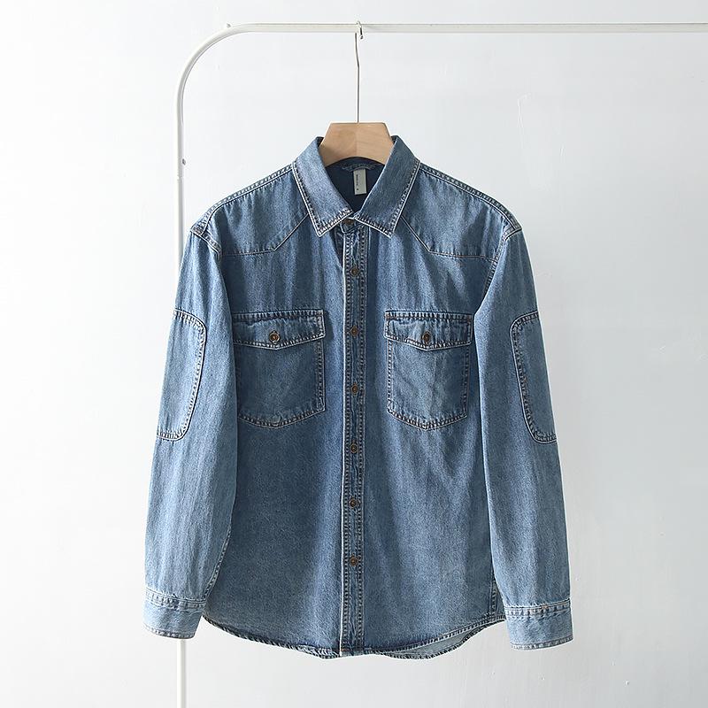 Men s Heavyweight Retro Washed Denim Shirt – Trendy, Loose-Fit Long Sleeve for Spring and Autumn 2XL
Men s Heavyweight Retro Washed Denim Shirt – Trendy, Loose-Fit Long Sleeve for Spring and Autumn 2XL