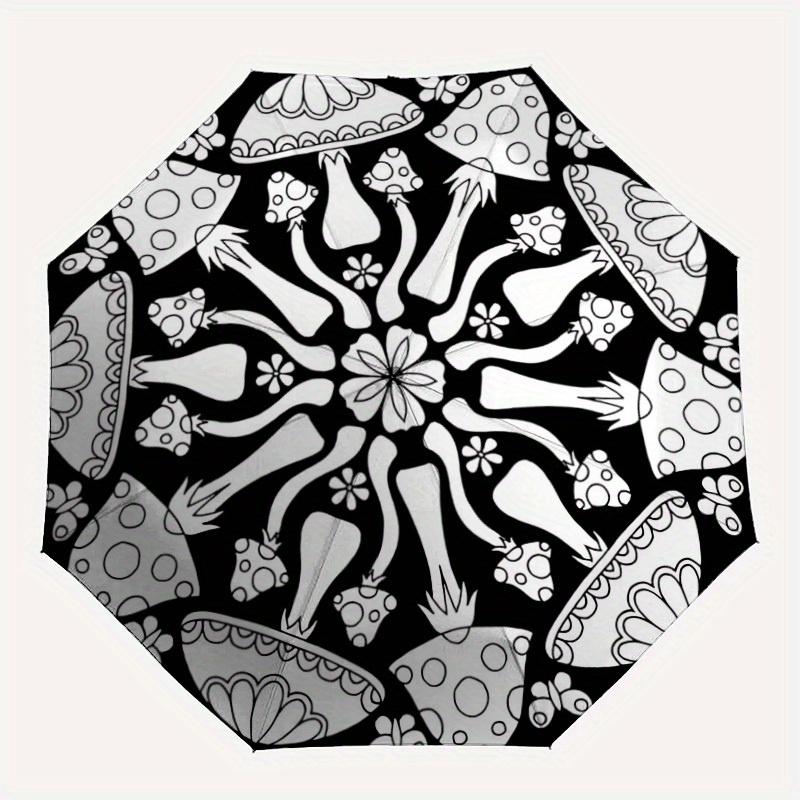 1pc Mushroom MandalaAutomatic Folding Umbrella, Portable & Foldable Design with 8 Ribs, Casual Outdoor Accessory yy250804206
1pc Mushroom MandalaAutomatic Folding Umbrella, Portable & Foldable Design with 8 Ribs, Casual Outdoor Accessory yy250804206