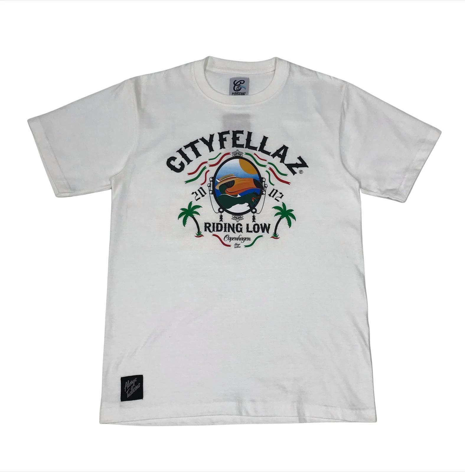 City Fellaz Copenhagen Riding Low Print White T-Shirt L
City Fellaz Copenhagen Riding Low Print White T-Shirt L