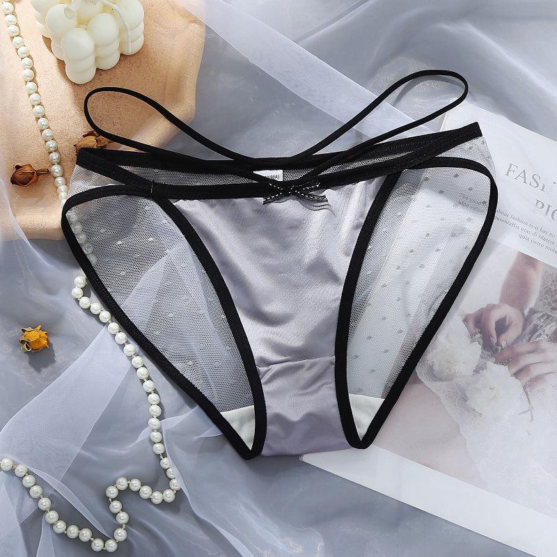 Lace Women s Ice Silk Satin Polka Dot Triangle Briefs - Breathable, Butt-Lifting, Seamless, Thin Straps, Pure Cotton Crotch. M сірий колір
Lace Women s Ice Silk Satin Polka Dot Triangle Briefs - Breathable, Butt-Lifting, Seamless, Thin Straps, Pure Cotton Crotch. M сірий колір