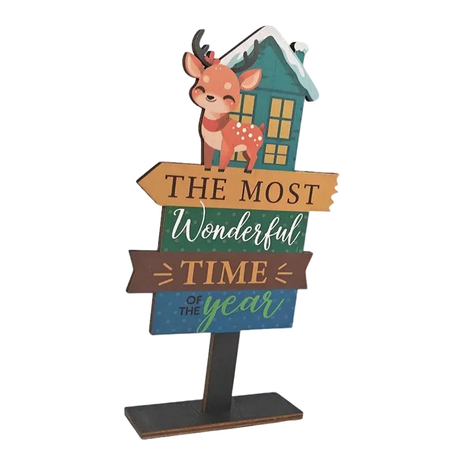 Wooden Santa Claus Tabletop Sign Christmas Holiday Decoration Freestanding Santa Workshop Accent for Home Office
Wooden Santa Claus Tabletop Sign Christmas Holiday Decoration Freestanding Santa Workshop Accent for Home Office