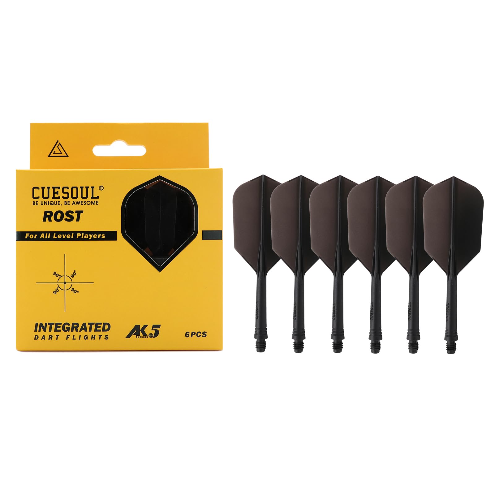 CUESOUL ROST Series Integrated Slim M Set of 6 Black Shaft, Flight, Shape, Size, (2-CSAK-51SC)
CUESOUL ROST Series Integrated Slim M Set of 6 Black Shaft, Flight, Shape, Size, (2-CSAK-51SC)