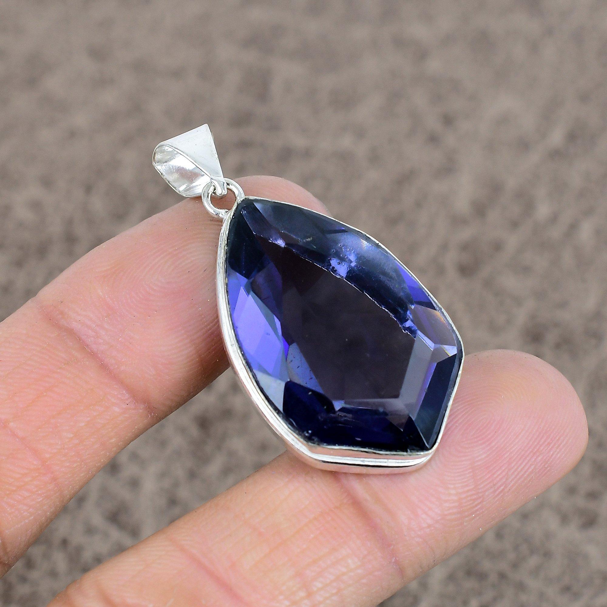Amethyst Gemstone Handmade 925 Sterling Silver Jewelry Pendant 1.77 KKG-67
Amethyst Gemstone Handmade 925 Sterling Silver Jewelry Pendant 1.77 KKG-67