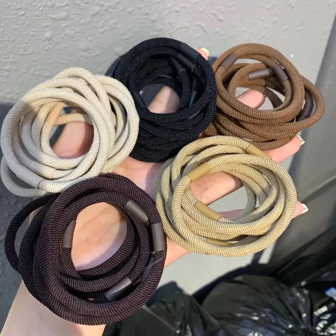 10Pcs/set Thick Hair Ties Screw Thread Pattern Hairband Elastic Durable Hair Ties Woman Hair Styling Accessories Milk Coffee New
10Pcs/set Thick Hair Ties Screw Thread Pattern Hairband Elastic Durable Hair Ties Woman Hair Styling Accessories Milk Coffee New