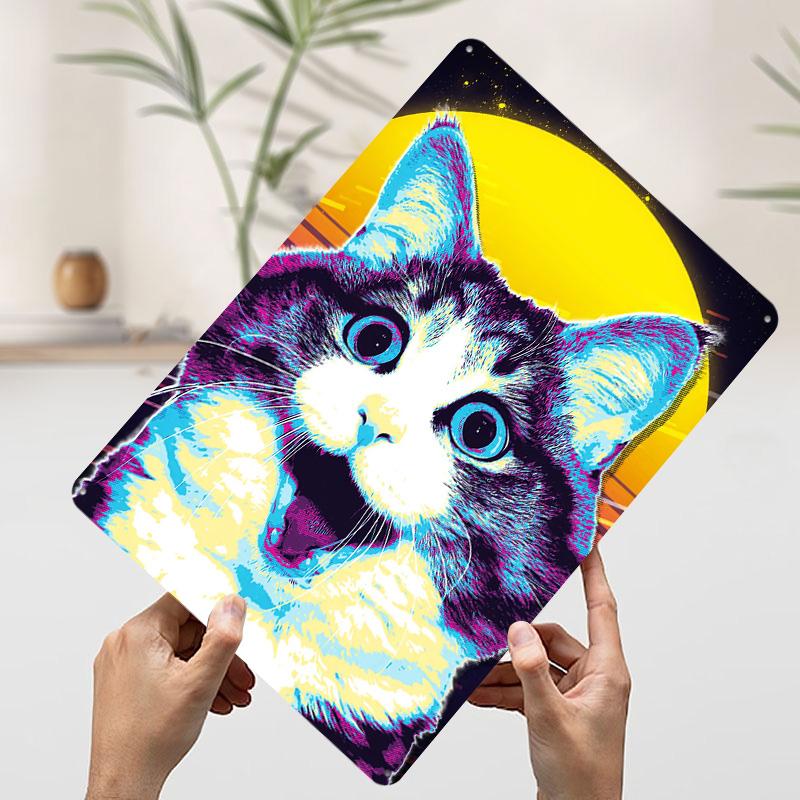 Cat in Retro Style Tinplate Poster Customized Wall Art Vintage Retro Metal Signs for Bedroom Decoration Room Decor Men Wand Deko 7.9x11.8In(20x30cm)
Cat in Retro Style Tinplate Poster Customized Wall Art Vintage Retro Metal Signs for Bedroom Decoration Room Decor Men Wand Deko 7.9x11.8In(20x30cm)