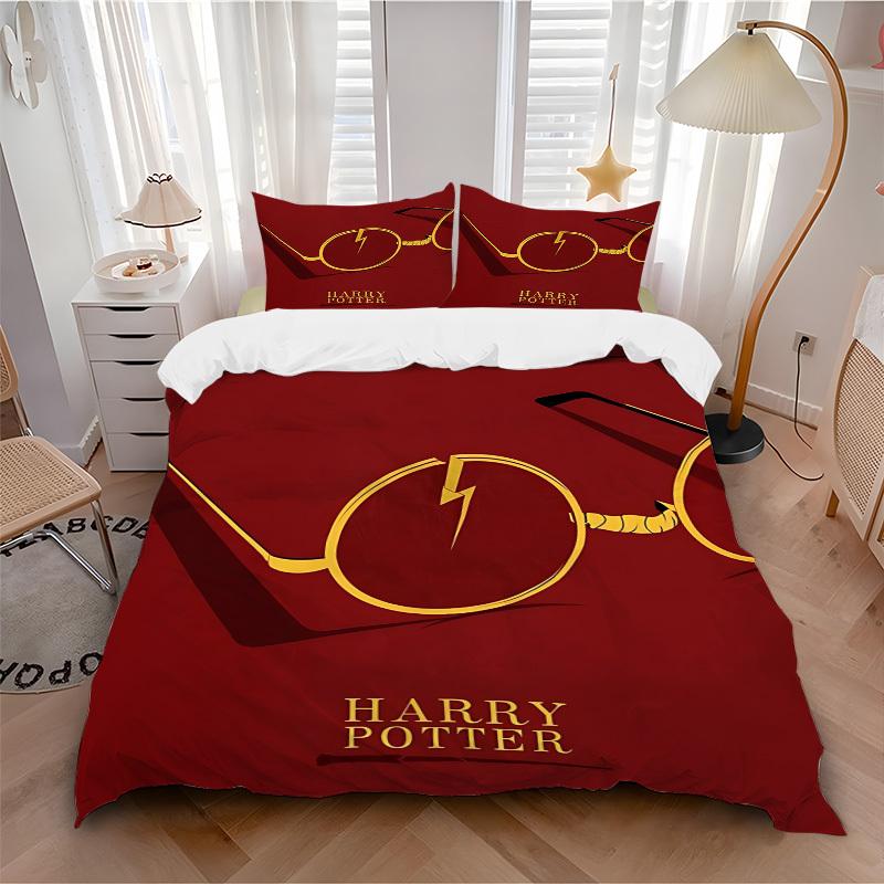 3pcs bedding set Harry Potter Includes 1 Comforter + 2 Pillowcases, Without Pillow Inserts, Soft Comfortable,a0910228 135x200cm
3pcs bedding set Harry Potter Includes 1 Comforter + 2 Pillowcases, Without Pillow Inserts, Soft Comfortable,a0910228 135x200cm