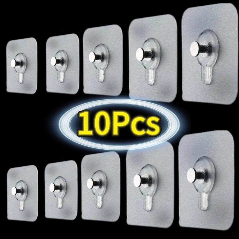 10-40pcs Strong Adhesive Nails Wall Hooks Transparent Seamless Waterproof Kitchen Bathroom Screw Hook Sticker Nail Holder Hanger
10-40pcs Strong Adhesive Nails Wall Hooks Transparent Seamless Waterproof Kitchen Bathroom Screw Hook Sticker Nail Holder Hanger