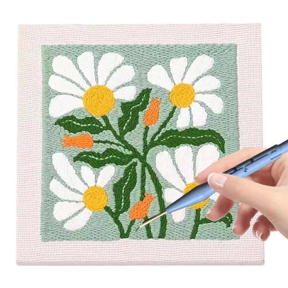 DIY Craft Flower Punch Needle Set 25x25cm Floral Wool Felting Set Embroidery Material Kits Starter Style 7
DIY Craft Flower Punch Needle Set 25x25cm Floral Wool Felting Set Embroidery Material Kits Starter Style 7