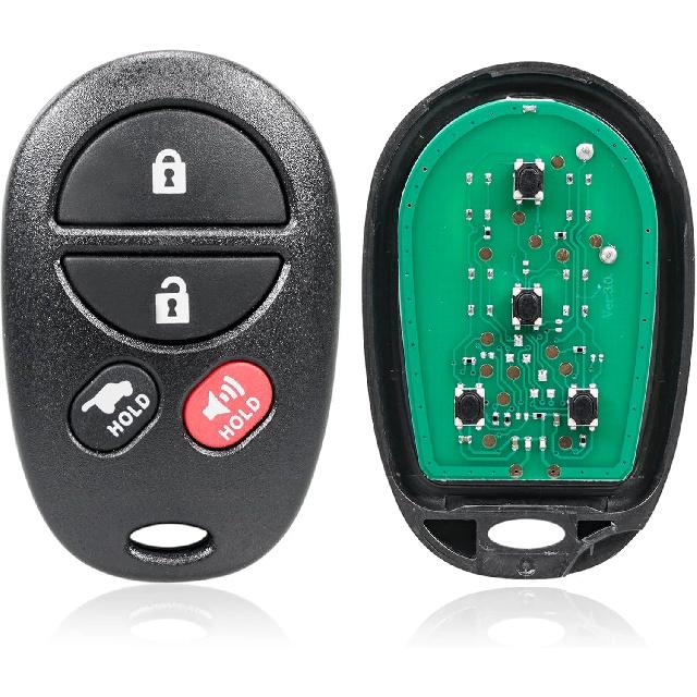 2 Packs Replacement Keyless Entry Remote Car Key Fob GQ43VT20T 315MHZ 4 Buttons for 2008-2017 Toyota Sequoia,2005-2008 Toyota Solara Avalon,2008-2013
2 Packs Replacement Keyless Entry Remote Car Key Fob GQ43VT20T 315MHZ 4 Buttons for 2008-2017 Toyota Sequoia,2005-2008 Toyota Solara Avalon,2008-2013