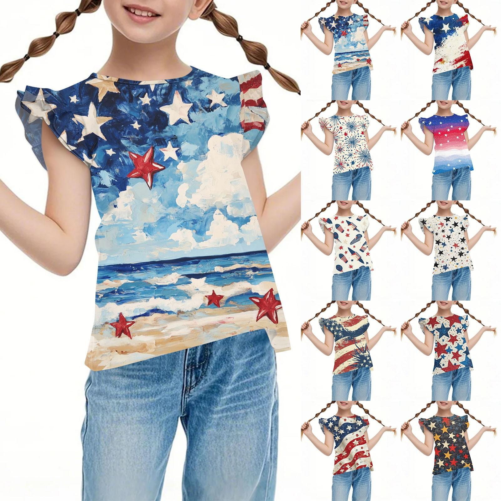 Children s Casual Short-Sleeved Pleated Cute Independence Day Printed Round-Neck Top 110 чёрный
Children s Casual Short-Sleeved Pleated Cute Independence Day Printed Round-Neck Top 110 чёрный