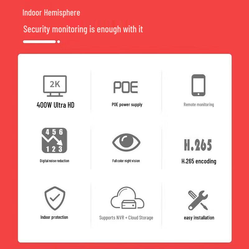 Dahua 4MP PoE Dual-Light Full-Color Night Vision Dome Camera
Dahua 4MP PoE Dual-Light Full-Color Night Vision Dome Camera