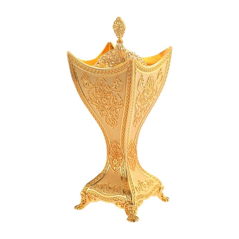 Elegant Alloy Frankincense Resin Burners Luxurious Incenses Holder with Intricate Carving for Living Room Decoration золотий
Elegant Alloy Frankincense Resin Burners Luxurious Incenses Holder with Intricate Carving for Living Room Decoration золотий